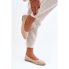 Ballerines Femme Daim Beige Kommia 3