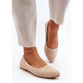 Ballerines Femme Daim Beige Kommia 5