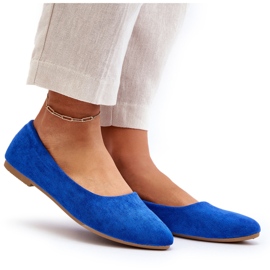 Ballerines Daim Femme Bleu Kommia 7