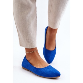 Ballerines Daim Femme Bleu Kommia 4