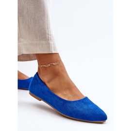 Ballerines Daim Femme Bleu Kommia 5