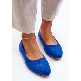 Ballerines Daim Femme Bleu Kommia 6