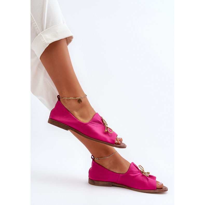 Zazoo 2660 Ballerines Femme Cuir Fuchsia rose 1 Zazoo 2660 Ballerines Femme Cuir Fuchsia rose 1