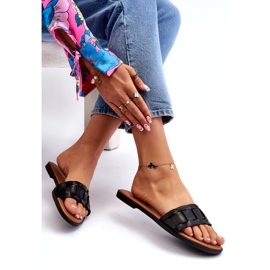 Seastar Les pantoufles à thee plate des femmes noir 6