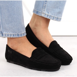 Mocassins confortables en daim noir pour femme Big Star NN274929 le noir 3