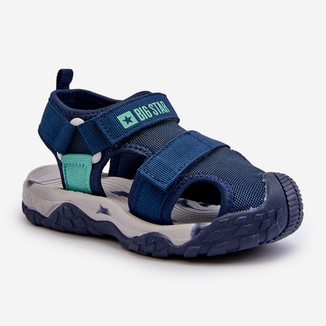 Sandales Velcro Garçon Big Star NN374236 Bleu Marine 1