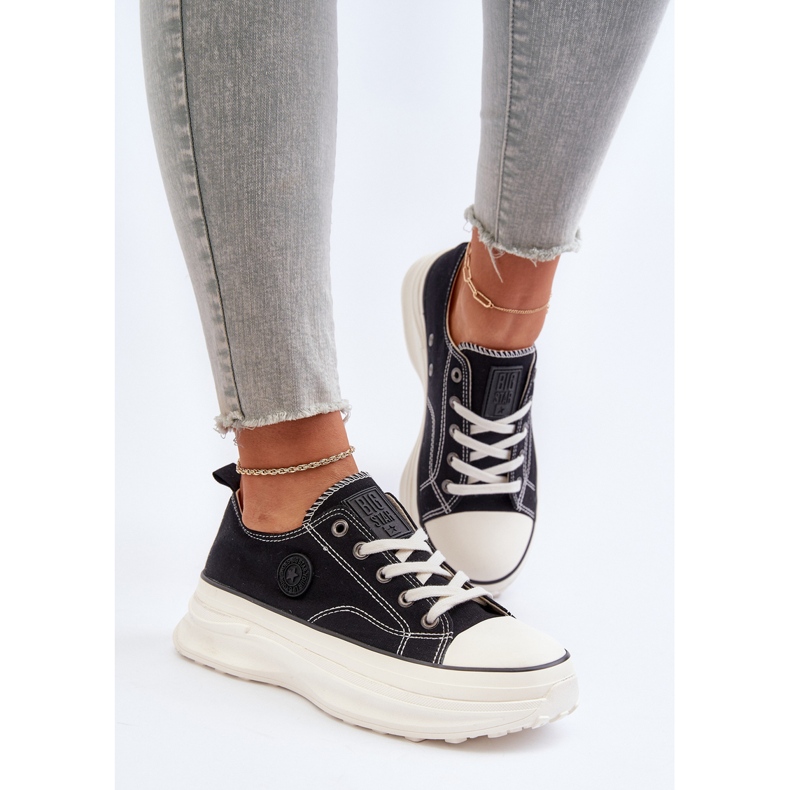 Baskets pour femmes à semelle massive Big Star NN274125 noir 1