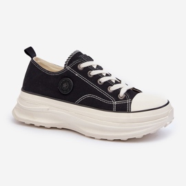 Baskets pour femmes à semelle massive Big Star NN274125 noir le noir 3