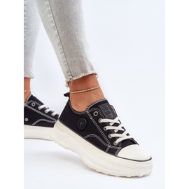 Baskets pour femmes à semelle massive Big Star NN274125 noir le noir 5