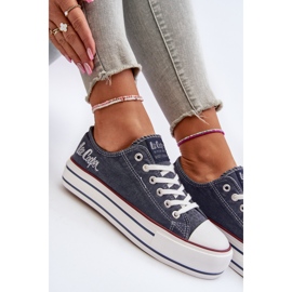 Baskets Femme à Semelle Épaisse Lee Cooper LCW-24-31-2220 Bleu Marine 1