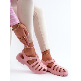 Sandales romaines en mousse pour femmes rose Gasaria 1