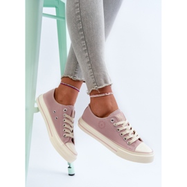 Baskets basses femme Big Star NN274270 rose 2