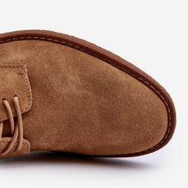 Chaussures en daim pour hommes Big Star NN174213 Camel brun 2