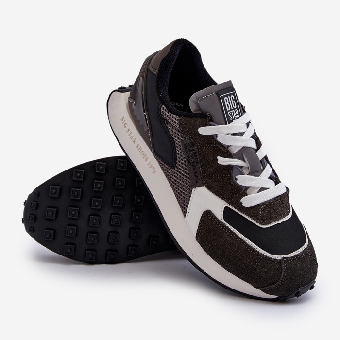 Baskets de sport Big Star avec système de mousse à mémoire de forme pour hommes NN174347 Noir le noir 2