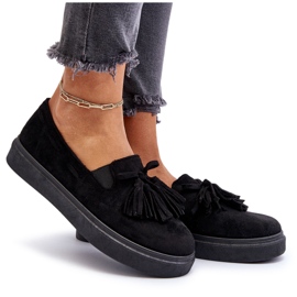 Espadrilles Femme à Franges Noir Elorvia le noir 10