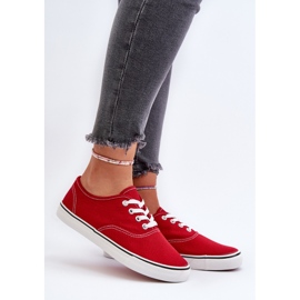 Baskets classiques rouges Olvali pour femmes 2
