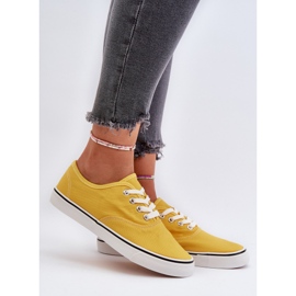 Baskets classiques jaunes pour femmes Olvali 2