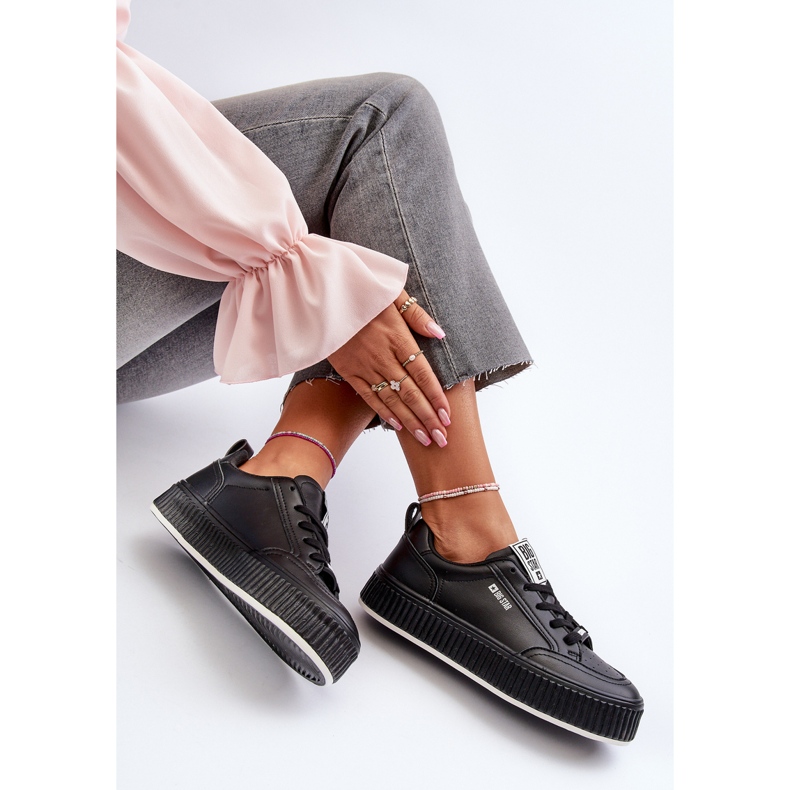 Baskets à plateforme pour femmes Big Star NN274255 Noir le noir 2