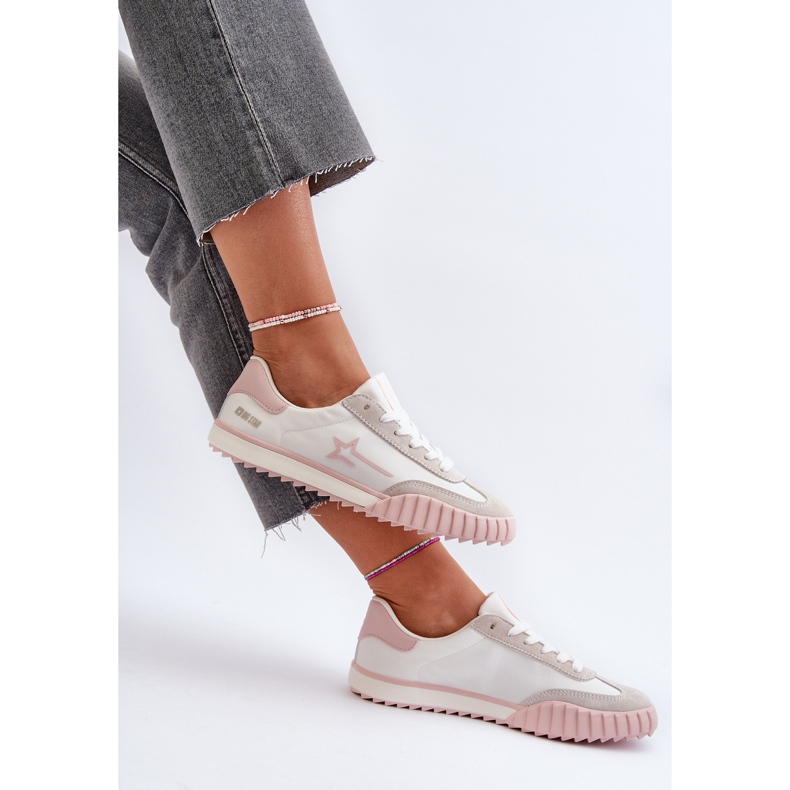 Baskets basses pour femmes Big Star NN274868 Rose 1