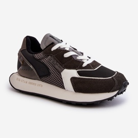 Baskets pour femmes sur le système de mousse à mémoire de forme Big Star Platform NN274683 Noir le noir 3