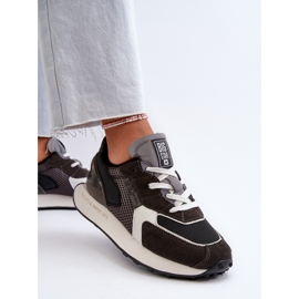 Baskets pour femmes sur le système de mousse à mémoire de forme Big Star Platform NN274683 Noir le noir 6