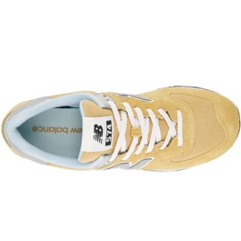 Chaussures New Balance U U574PGW jaune 1