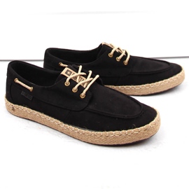 Chaussures pour hommes en daim, mocassins, espadrilles noires Big Star NN174051 1