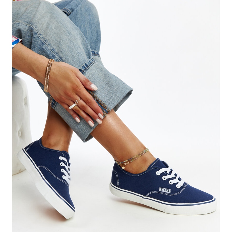 Baskets Erla classiques bleu marine 1