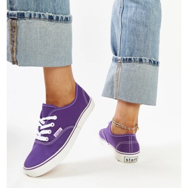 Baskets Erla classiques violettes 3