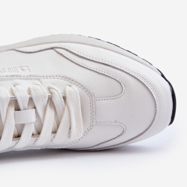 Baskets en cuir pour hommes Big Star NN174288 blanc blanche 1