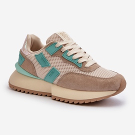 Baskets Big Star pour femmes NN274973 Beige 2