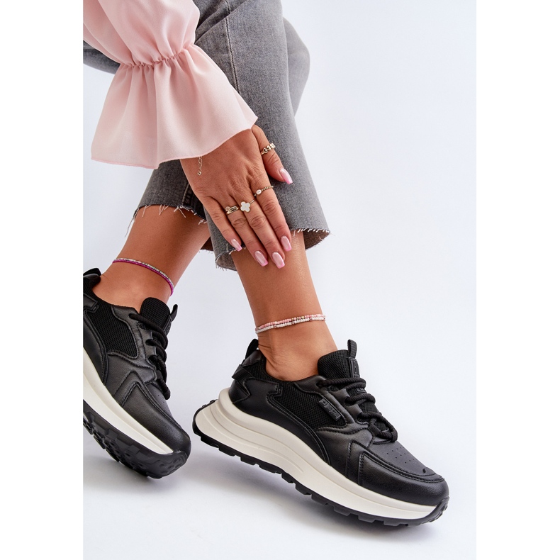 HI-POLY System Big Star Baskets Femme NN274A106 Noir 2