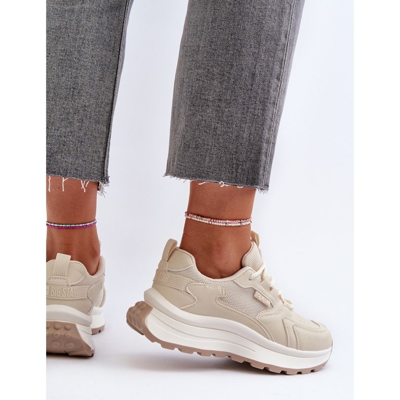 HI-POLY System Big Star Baskets Femme NN274A105 Beige 1