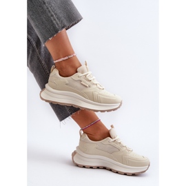 HI-POLY System Big Star Baskets Femme NN274A105 Beige 2