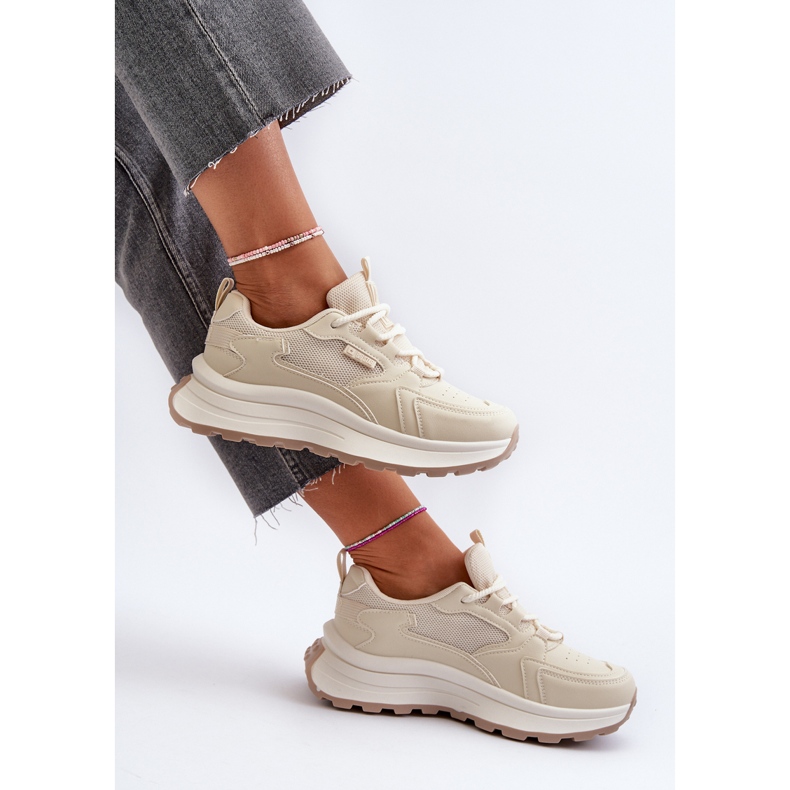 HI-POLY System Big Star Baskets Femme NN274A105 Beige 2