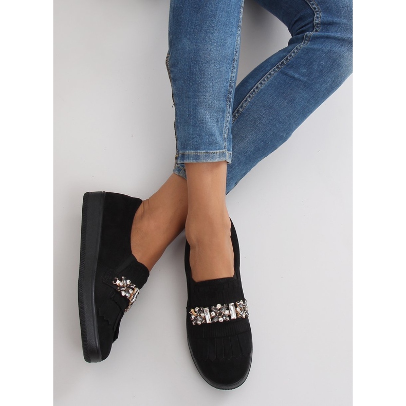 Slipons sur semelle perlée t277p Noir 1