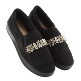 Slipons sur semelle perlée t277p Noir le noir 2
