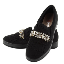 Slipons sur semelle perlée t277p Noir le noir 3