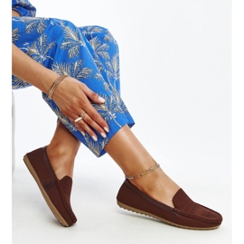 Mocassins en tissu marron de Fiammetta brun 1