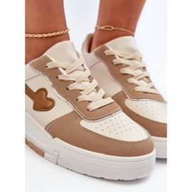 Baskets Plateforme Femme Beige Zeparine 2