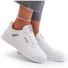 Baskets pour femmes avec système de mousse à mémoire de forme Big Star NN274A483 blanc blanche 9