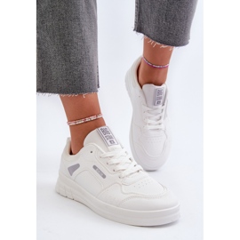 Baskets pour femmes avec système de mousse à mémoire de forme Big Star NN274A483 blanc blanche 4