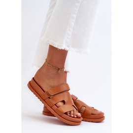 Tongs classiques Camel Molie pour femmes brun 2