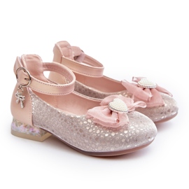 Apawwa Ballerines enfant avec noeud rose 3