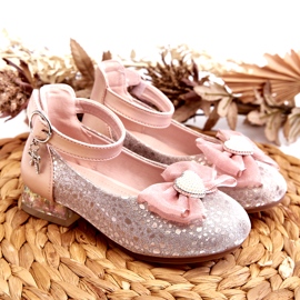 Apawwa Ballerines enfant avec noeud rose 2