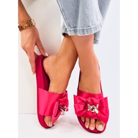 Chaussons femme Camelia Rouge 1 Chaussons femme Camelia Rouge 1