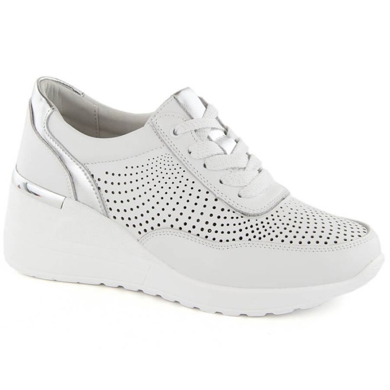 Chaussures compensées S.Barski W LR725 OLI254A blanche 1