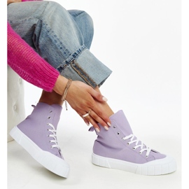 Baskets montantes Vinka violettes 1