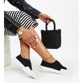 Baskets à enfiler Feyza noires 1