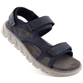 Sandales Velcro confortables Bugatti M INT1999 bleu marine 1